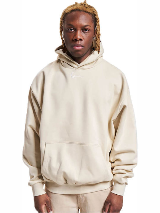 Sweatshirt with Hood Beige