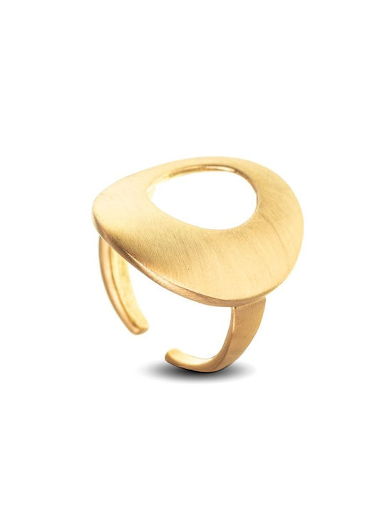 Paraxenies Women's Ring from Silver Gold Plated