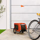 vidaXL Cosul pentru transport câine până la 30kg Portocaliu M124xL53xA53cm.