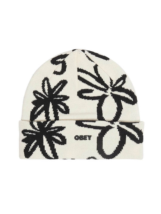 Diana Beanie Unisex Căciulă Tricotat în culoarea Alb
