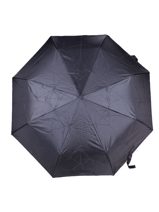 Winddicht Regenschirm Kompakt Schwarz