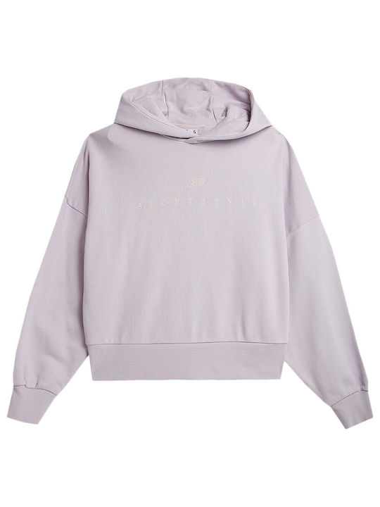 4F Women's Hooded Sweatshirt Purple