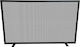 Frans Metallic Fireplace Screen x Black