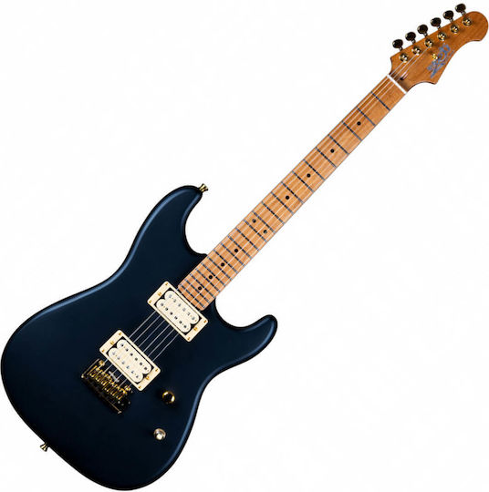 Jet Guitars Jet Ηλεκτρική Κιθάρα ST Style με HH Διάταξη Μαγνητών Μαύρη με Θήκη