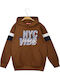 Kids Sweatshirt with Hood Brown
