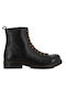 Leder Damenstiefel Schwarz