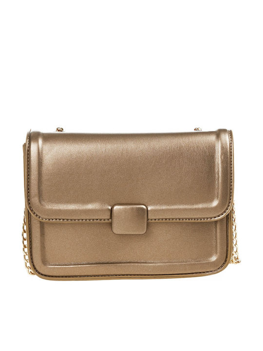 Verde Damentasche Schultertasche Gold