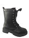 Kinderstiefel mit Reißverschluss Schwarz