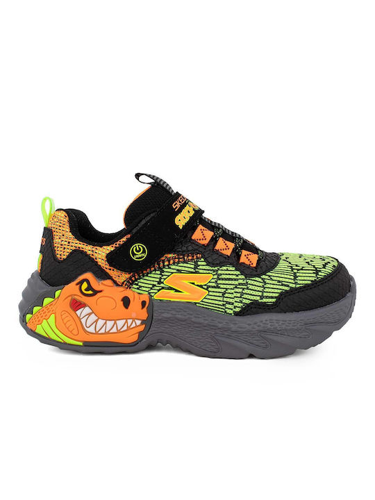 Kids Sneakers with Scratch & Lights Black