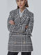 BSB Women's Double Breasted Blazer Gray