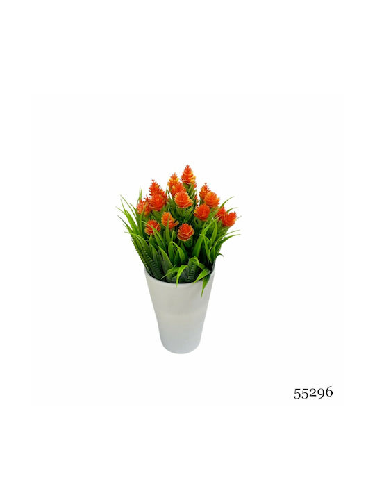 Arte Regal Artificial Plant in Small Pot Διαστάσεων 10x10x20cm Orange 1pcs