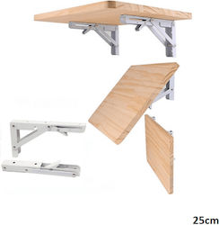 Foldable Regalhalterungen Metallisch in Beige Farbe 250mm 1Stück 7943