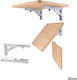 Сгъваемо Metallic Shelf Brackets Beige 30mm 7944