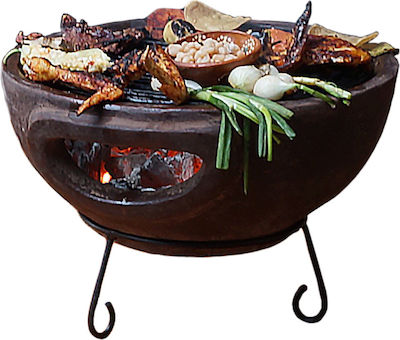 Επί Γης Ceramics Round Charcoal Grill 44cmcm