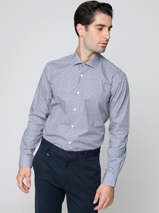 Tresor Men's Shirt Long Sleeve Blue