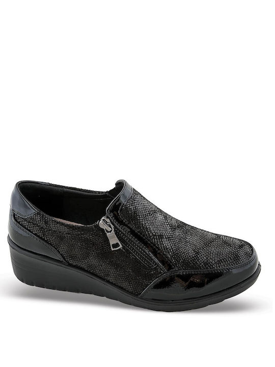 Blondie Damen Anatomisch Sneakers Schwarz