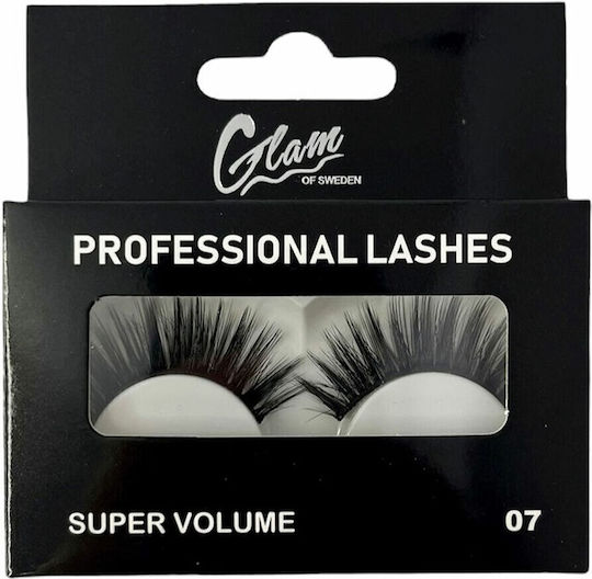 Glam of Sweden Eyelashes Μαύρες με Κόλλα