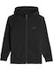 Kids Sweatshirt Cardigan Cotton with Hood Black
