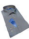 Long-sleeved Cotton Shirt Gray