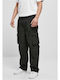 Zip Away Cargo Sweatpants with Elastic Black