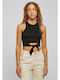 Women's Crop Top Cotton Short Sleeve Black