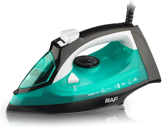 Raf R.1234g Steam Iron 2200W with Ceramic Plate and Continuous Steam Supply 35g/min
