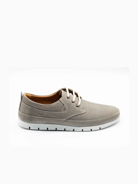 Safe Step Men's Leather Casual Shoes Gray