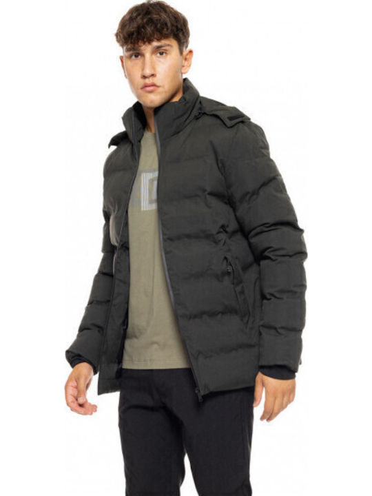 Зимно Мъжко Яке Puffer Тъмнозелено
