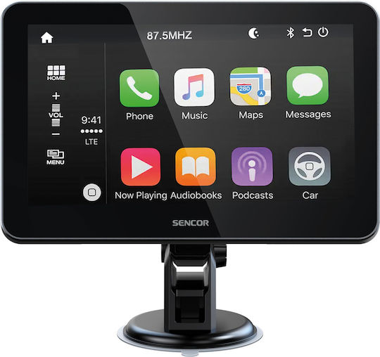 Sencor Οθόνη Αφής 7" Multimedia για Ταμπλό Αυτοκινήτου με Apple CarPlay / Android Auto / Bluetooth