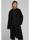 Lang Damen Puffer Jacke für Winter Schwarz