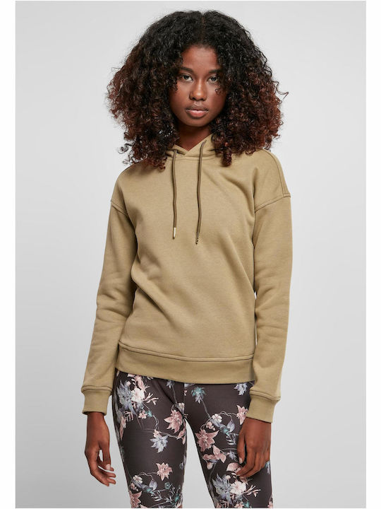 Urban Classics Damen Sweatshirt Khaki