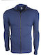 Blue Hoodie Cardigan