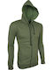 Khaki Hoodie Cardigan