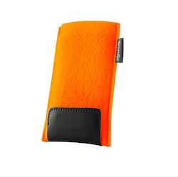 GreenGo Felt Folk XL Sock & Pouch up to 4" Orange