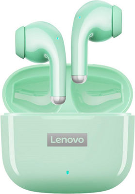 Lenovo LivePods LP40 Pro Earbud Bluetooth Handsfree Ακουστικά με Αντοχή στον Ιδρώτα και Θήκη Φόρτισης Πράσινα