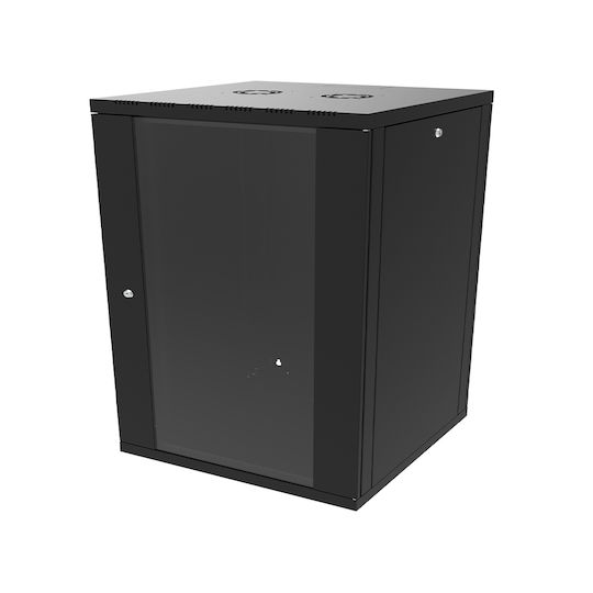 Canovate Montat pe perete Cabinete Rack 15U 60x60cm Negru WS3O-9-1566A