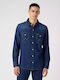 Western Denim Cu mânecă lungă Denim Cămașă Gri