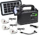 GDPLUS Autonome Photovoltaiksysteme mit 3 Lampen GD-P30