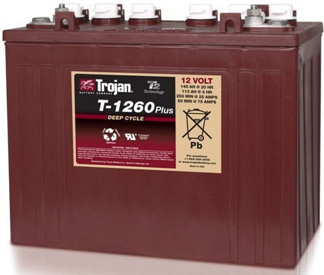 Trojan Baterie Fotovoltaică AGA Tip deschis Ciclu adânc 12V 140Ah (T1260)