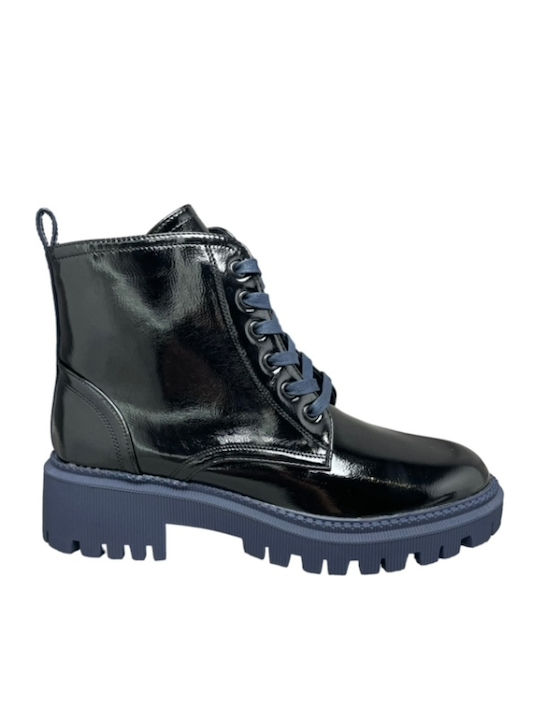 Leather Women's Ankle Boots Black