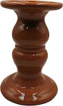 MDA Christmas Brown Candlestick 16x10cm