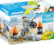 Playmobil Color Motorcycle with Driver for 5-12 years old