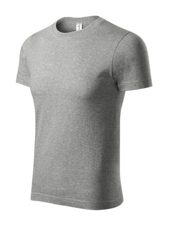 Adler Ανδρικό Διαφημιστικό T-shirt Κοντομάνικο σε Γκρι Χρώμα