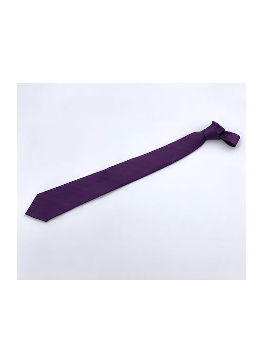 Duk Men's Tie Monochrome Eggplant