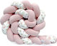Sparrow Πάντα Πλεξούδα Velvet powder pink 10x400cm