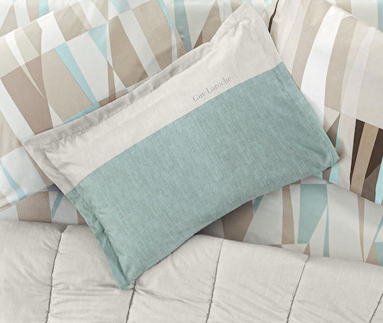 Guy Laroche Motto Set Față de Pernă Oxford Aqua 50x70cm.