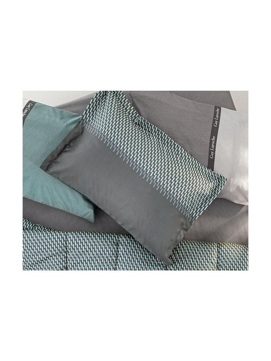 Guy Laroche Dallas Pillowcase Set Oxford Aqua 50x70cm.