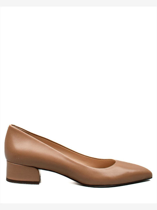 Mourtzi Leather Toffee Heels