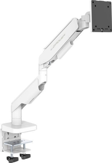 LC-Power Стойка Монитор до 49" Бял (LC-EQ-A49W)
