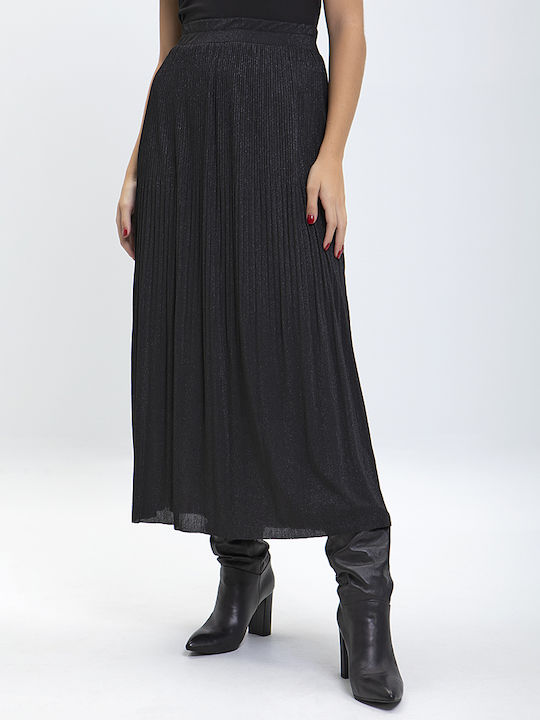 B.yu Midi Skirt in Black color